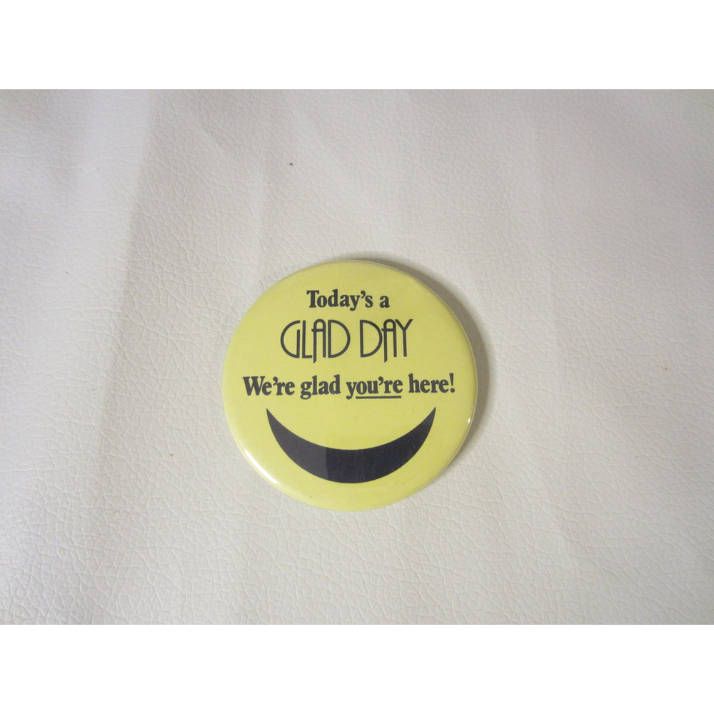 Wincraft Yellow Black Today's A Glad Day 3 Inches Button